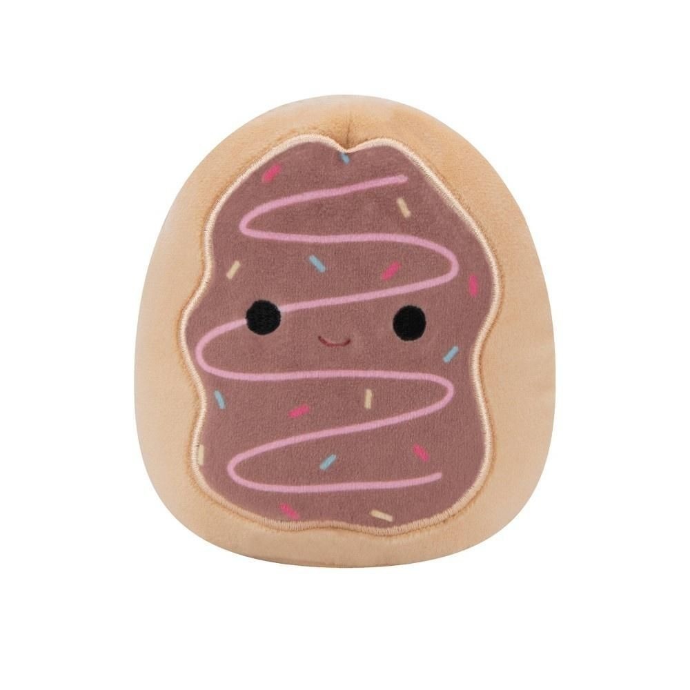 Squishmallows 3.5" Deja the Donut Squeaky Plush Dog Toy